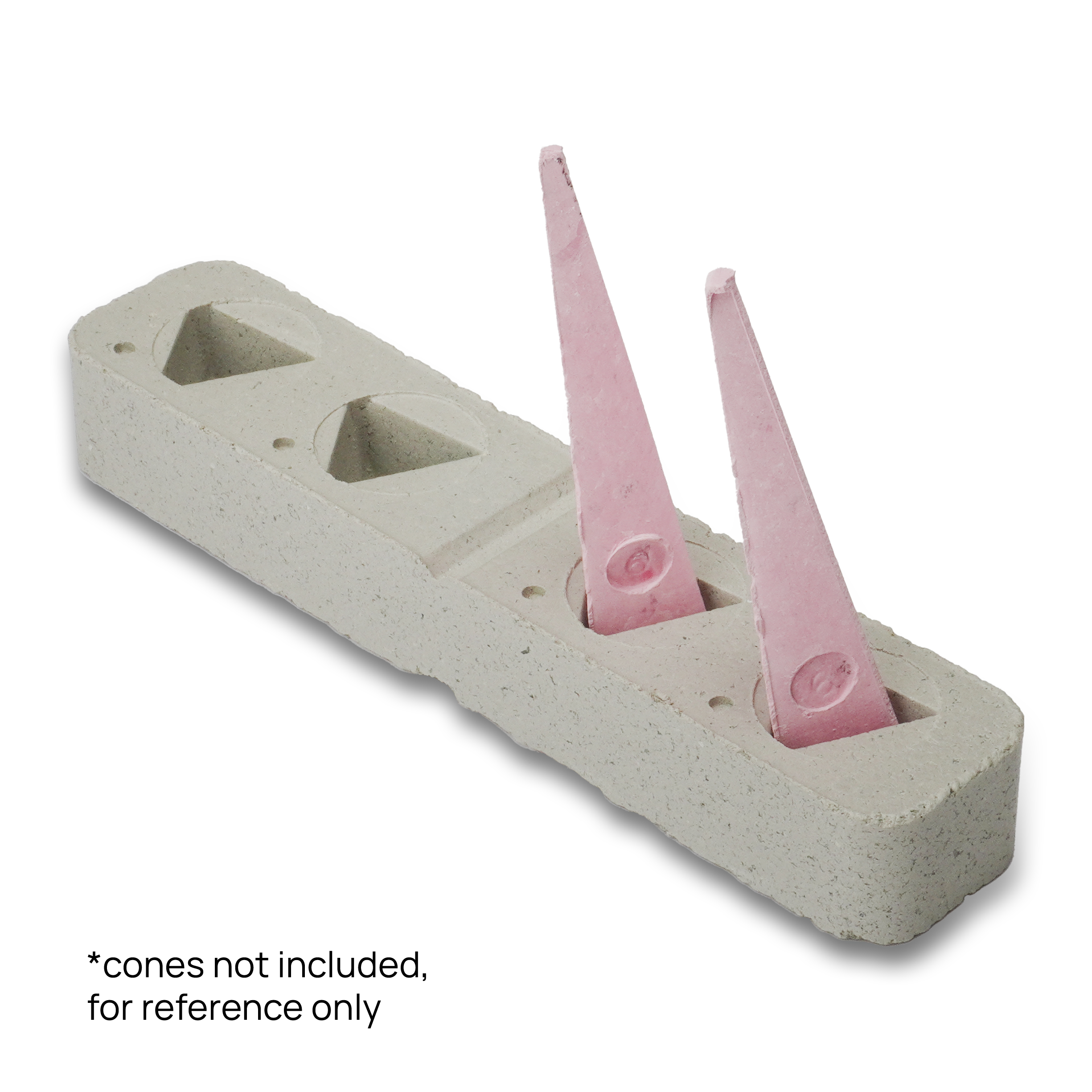 CONE PLAQUE, LARGE 4/2-HOLE