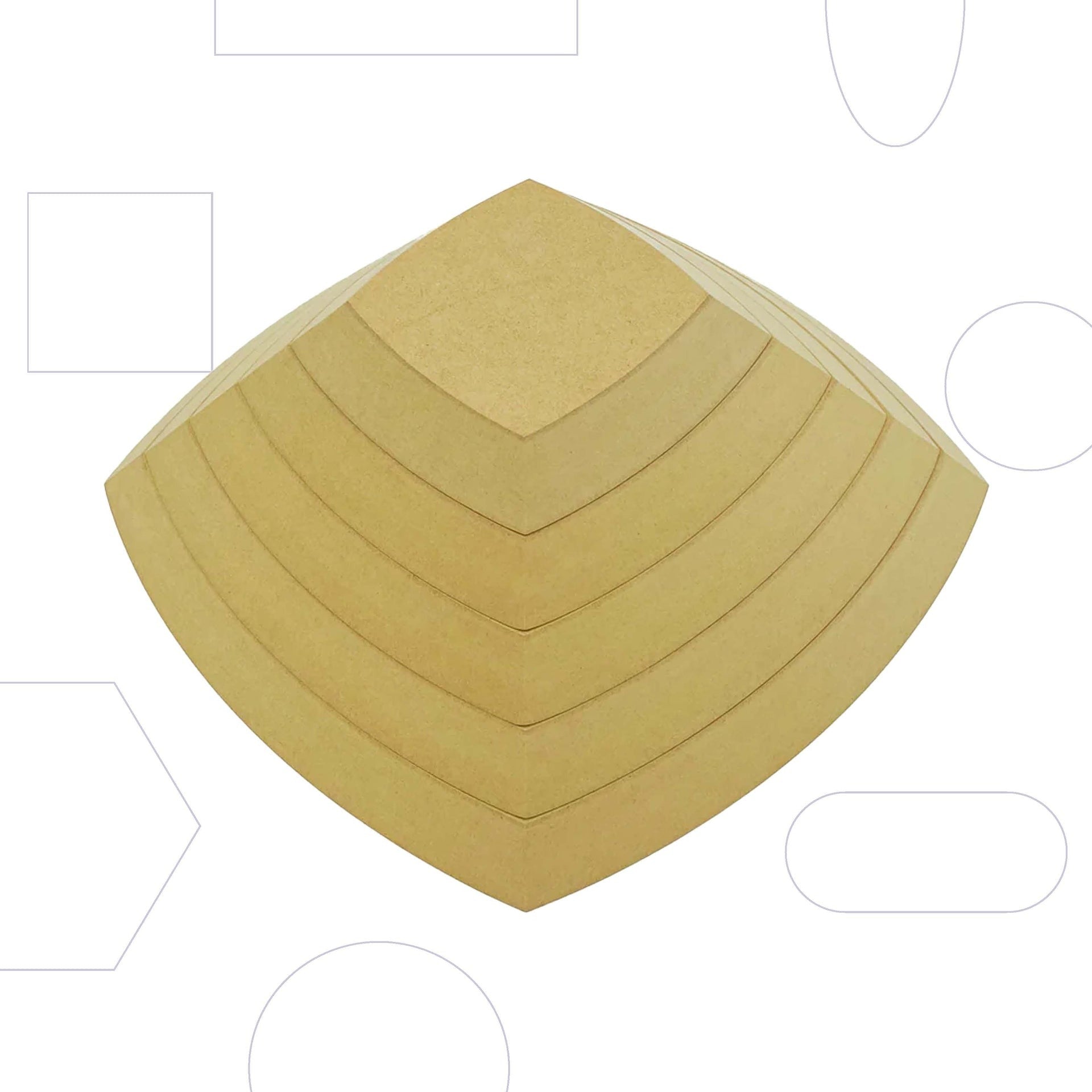 GR POTTERY SPHERICAL SQ STACK PACK (5 PIECE)