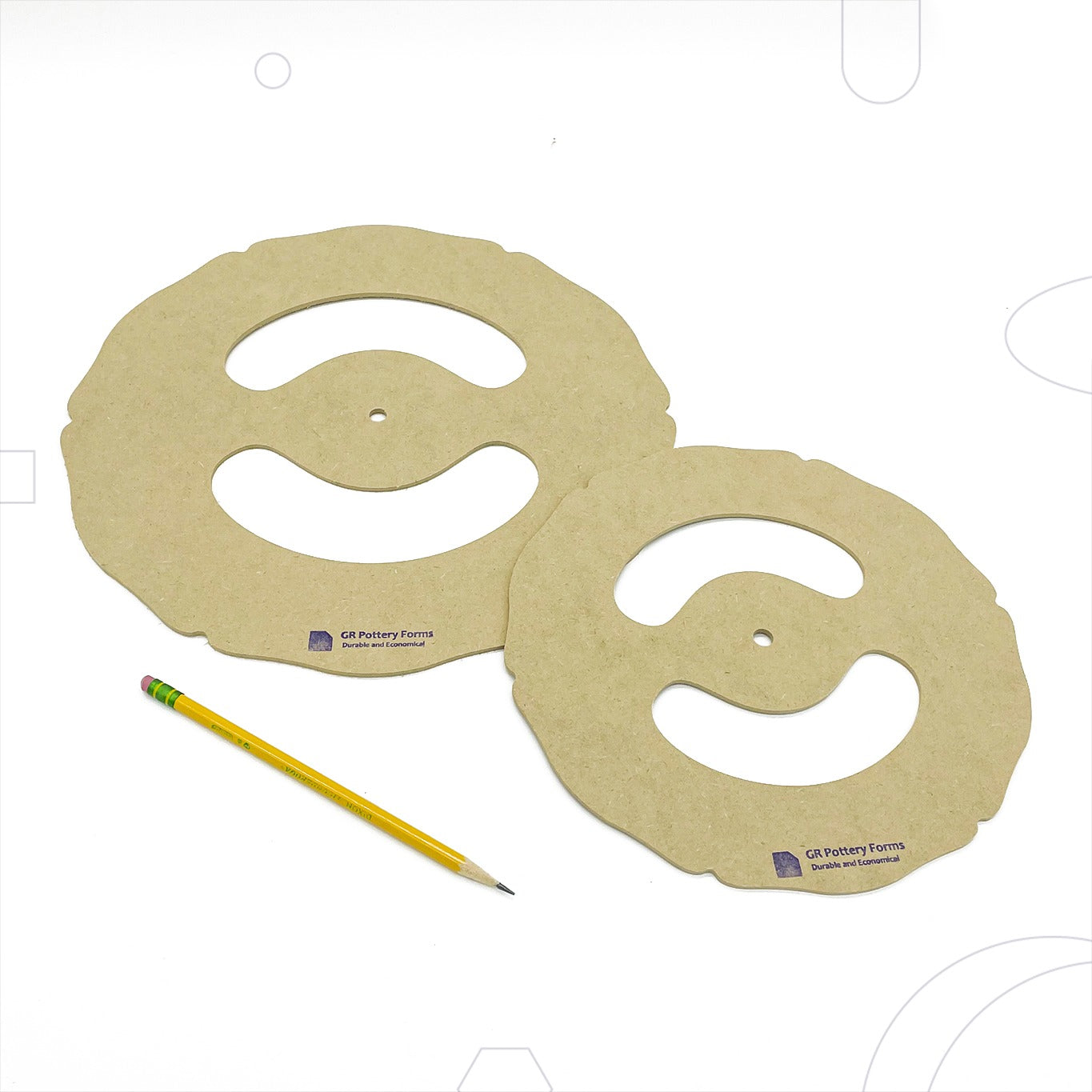 GR POTTERY RIM TEMPLATE T2 2 PACK-POPPY (9.5" & 12.5")