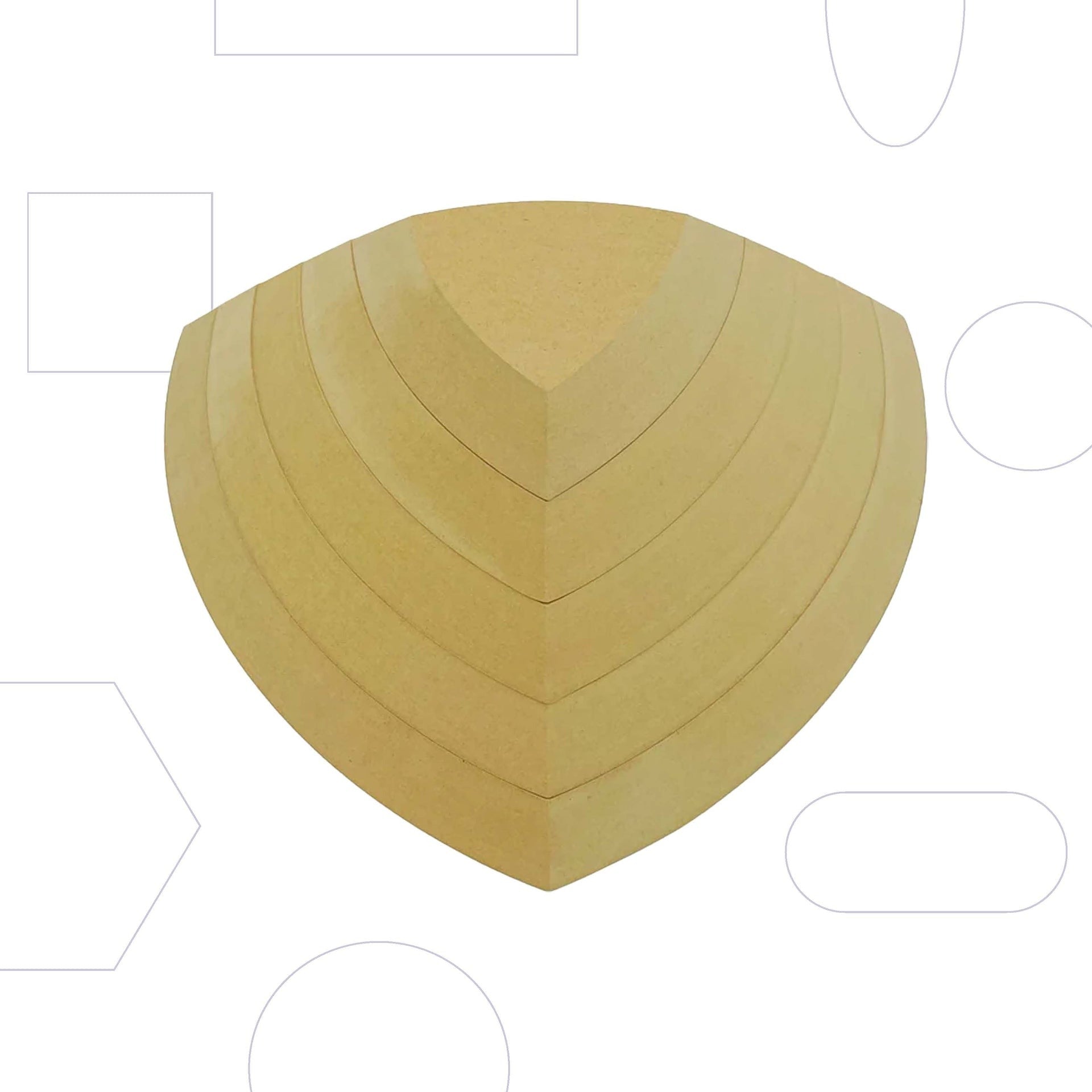 GR POTTERY SPHERICAL TRIANGLE STACK PACK (5 PIECE)