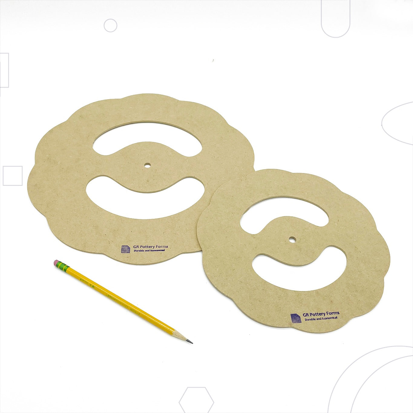 GR POTTERY RIM TEMPLATE T3 2 PACK (9.5" & 12.5")