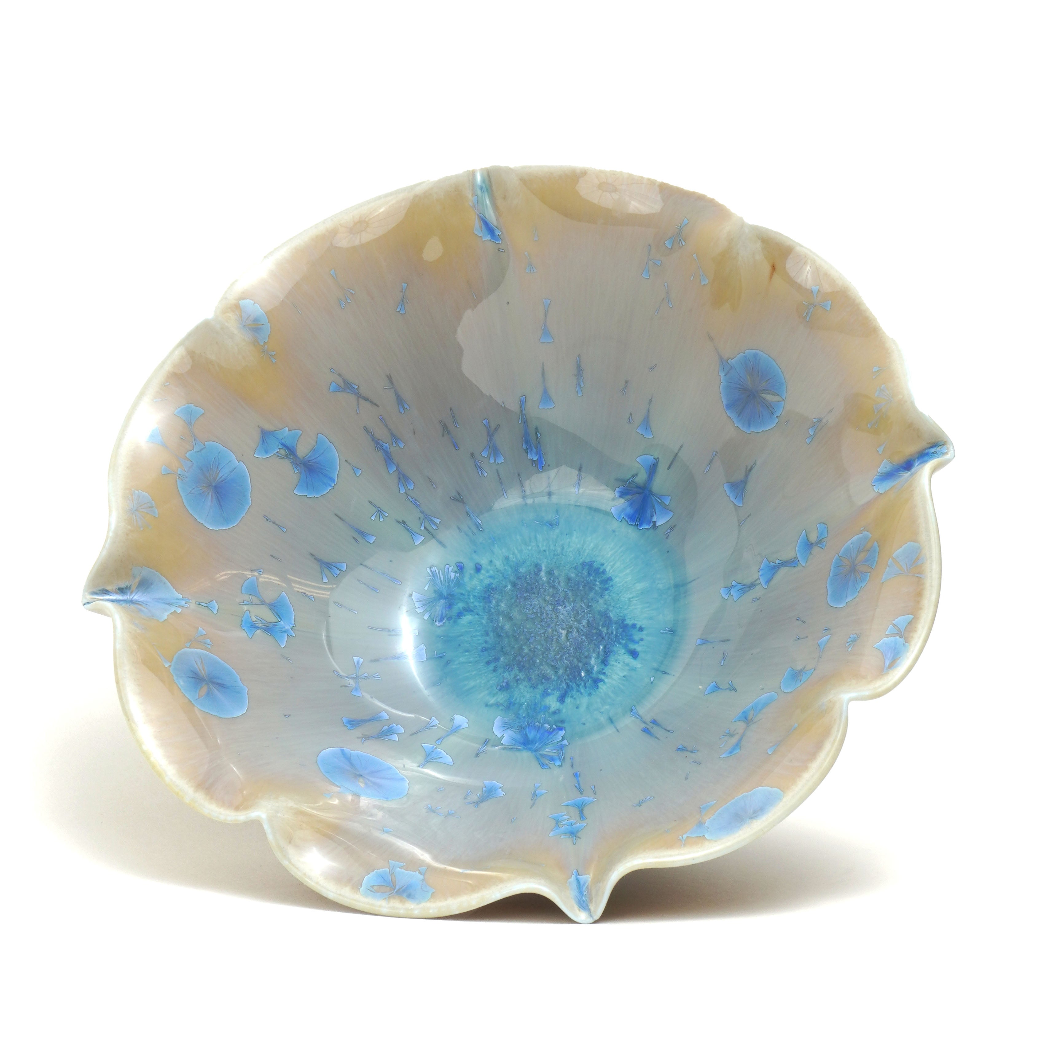 WC-162 BLUE SNOWFLAKES ^5 GLAZE
